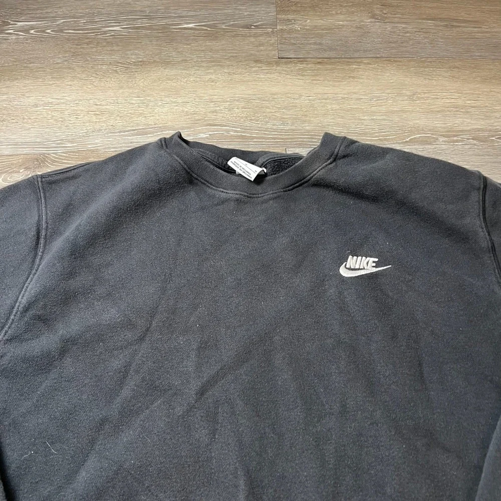 Nike Sweatshirt Mens M Black Club Fleece Crewneck BV2662-010 Sportswear Basic